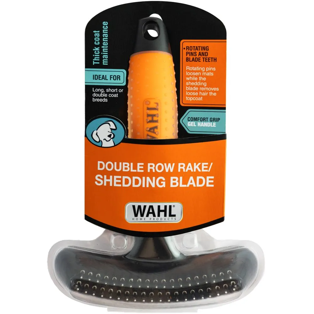 Wahl Double Row Rake/Shedding Blade Dog Brush