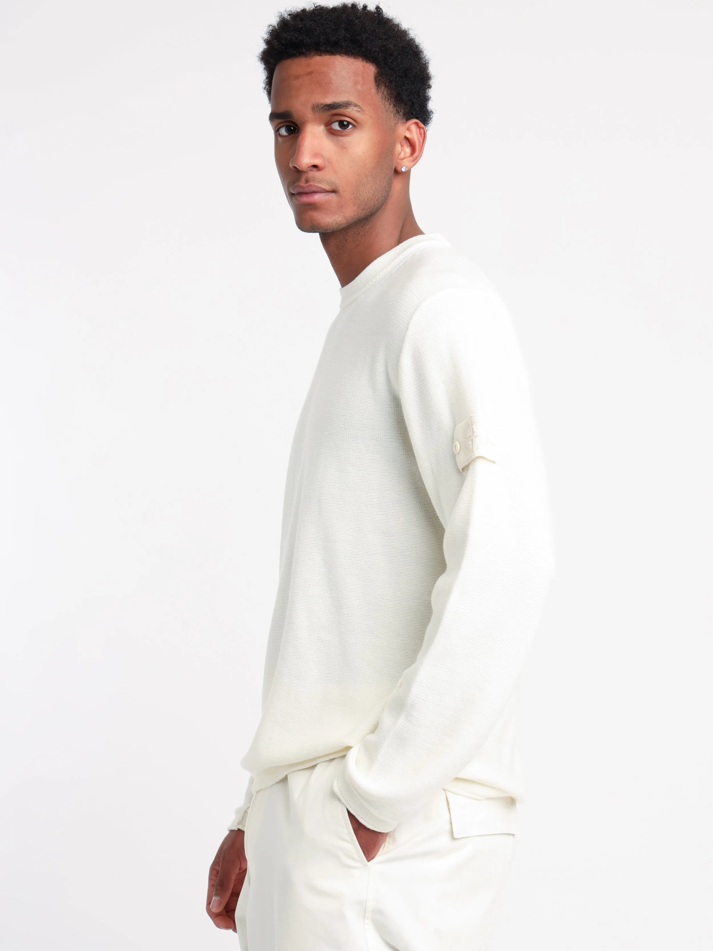 White Crewneck Knit