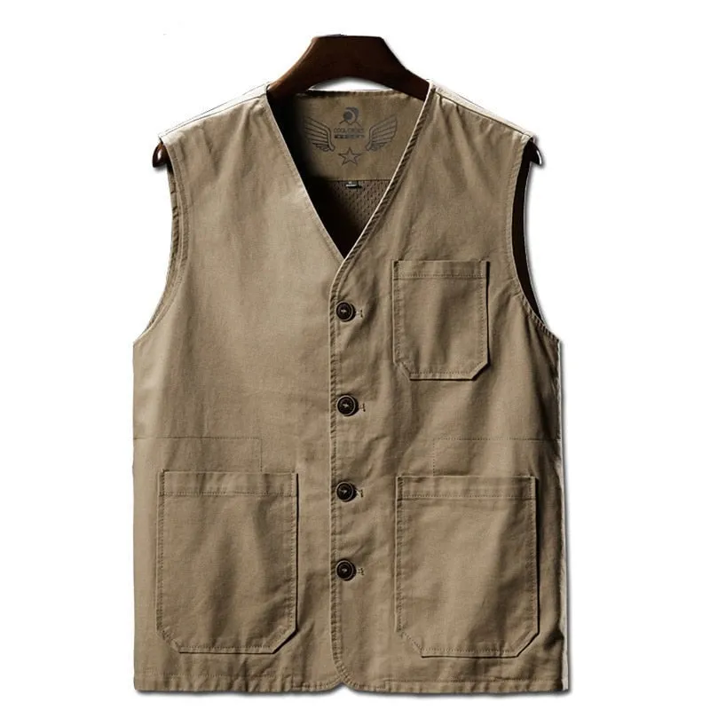 Wjczt Men  Winter Outfits  Summer Men's Vests Casual Man Cotton Breathable Mesh Vest Sleeveless Jackets Man Outwdoor Fishing Waistcoats Clothing 8XL