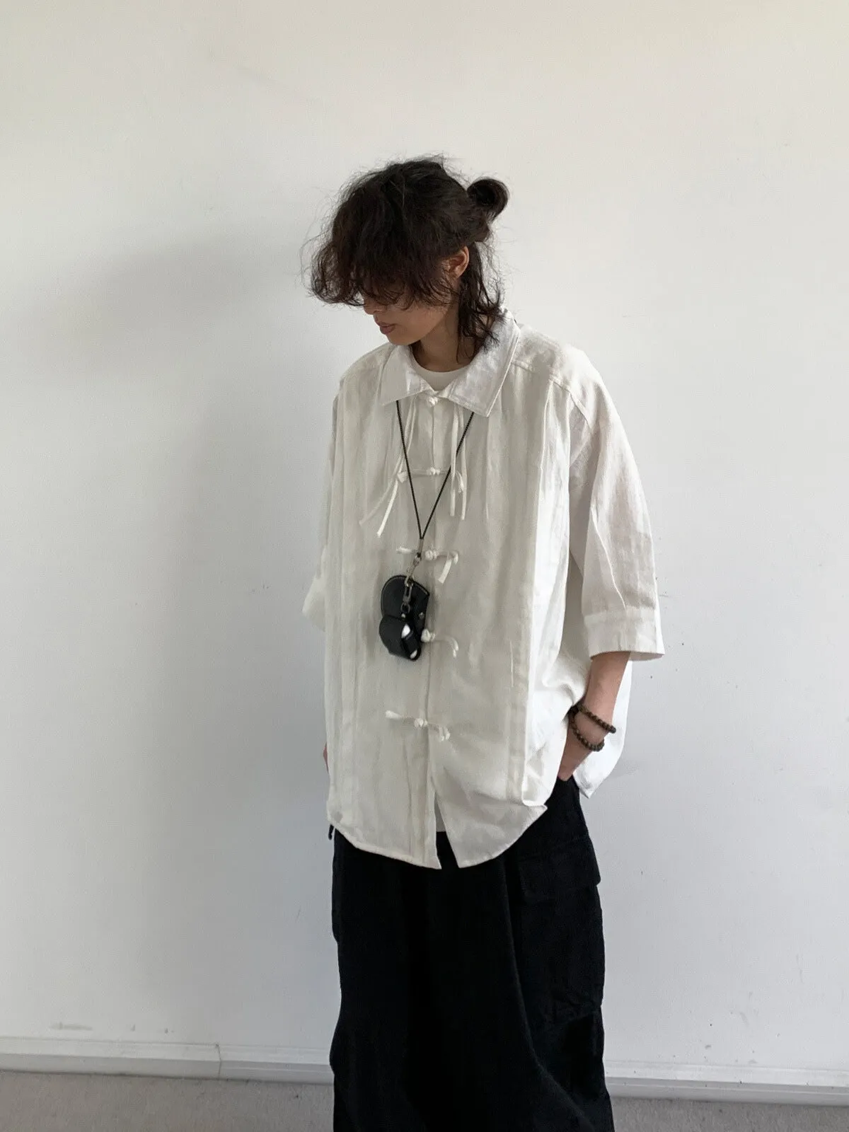 WLS Retro Short-Sleeve Loose Shirt