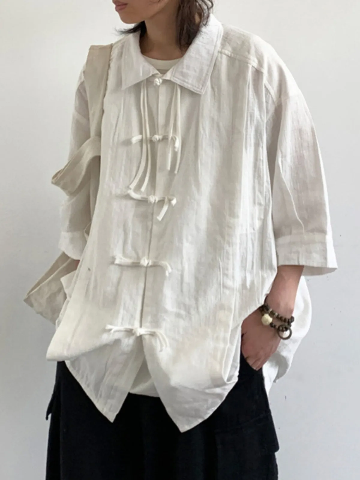 WLS Retro Short-Sleeve Loose Shirt