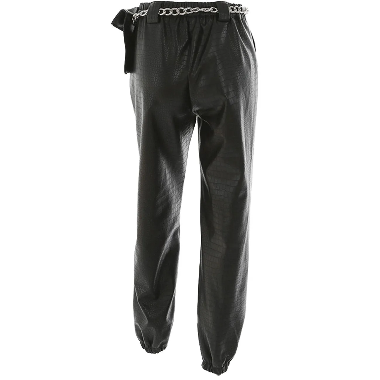 WLS Scale Texture PU Pants