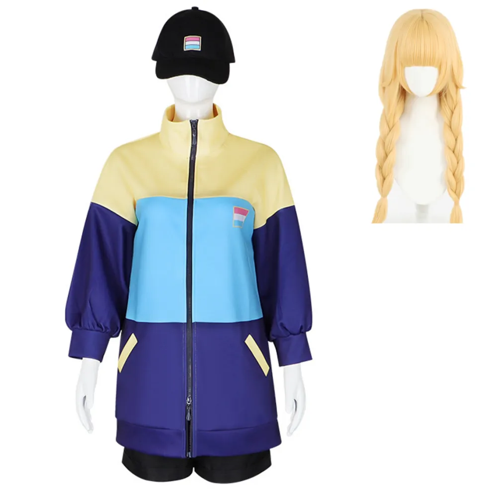 Ya Boy Kongming Tsukimi Eiko Casual Jacket Halloween Cosplay Costume